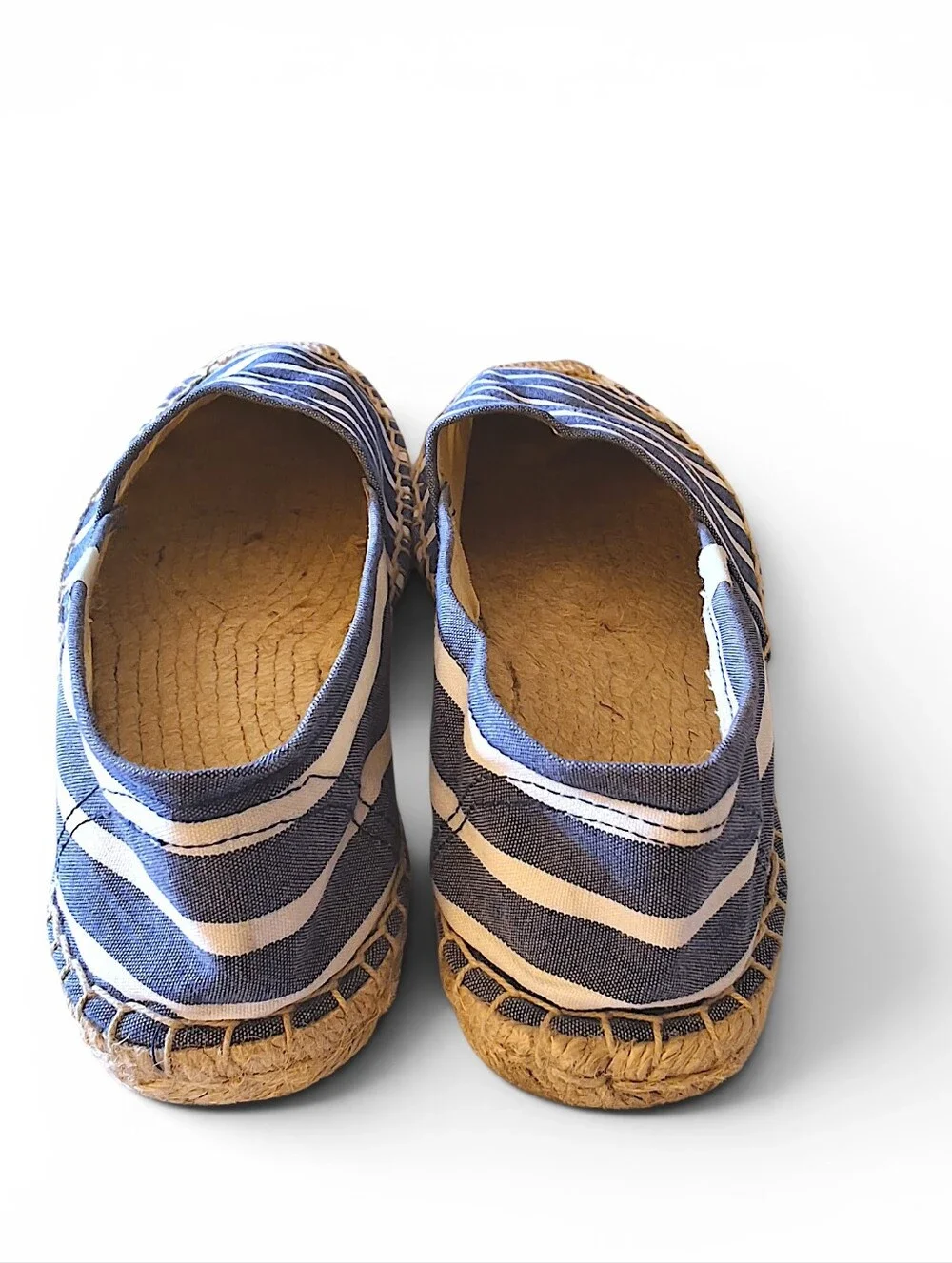 Soludos Striped Espadrilles Women’s Size 10 Blue White Slip On Flats